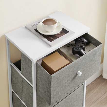 Komoda Autronic Komoda 45x30x92cm, mdf, šedá, AUK-E1031 GREY (2)