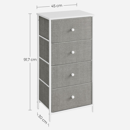 Komoda Autronic Komoda 45x30x92cm, mdf, šedá, AUK-E1031 GREY (5)