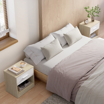 Odkládací stolek Autronic Odkládací stolek 39x28cm, mdf, bělený dub, ANT-E1081 BUK (1)