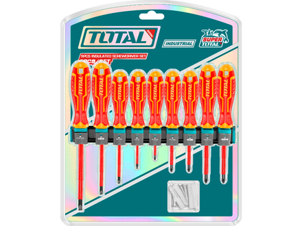 Šroubováky Total THTIS596 elektrikářské 1000V, VDE, sada 9ks, industrial (5)