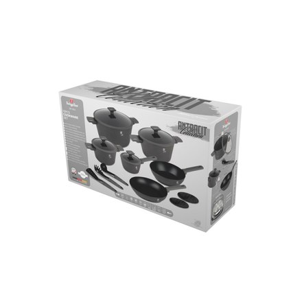 Sada nádobí s titanovým povrchem Berlingerhaus BH-8141 15 ks Antracit Collection (13)