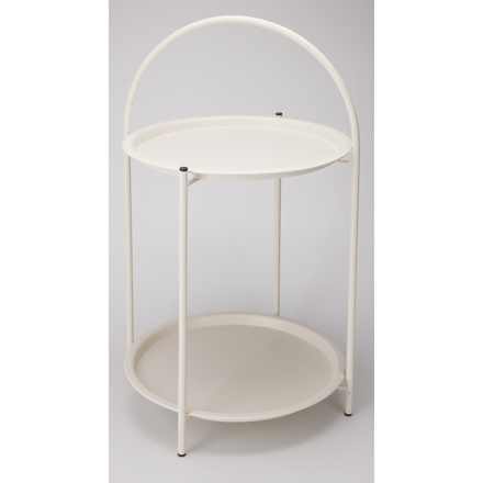 Odkládací stolek Ambiance KO-NB1510570 Odkládací stolek kovový 66 cm bílá (1)