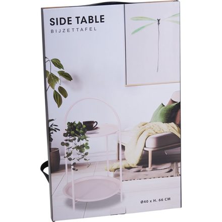 Odkládací stolek Ambiance KO-NB1510570 Odkládací stolek kovový 66 cm bílá (2)