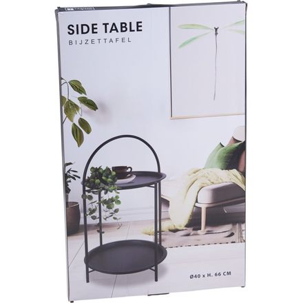 Odkládací stolek Ambiance KO-NB1510550 Odkládací stolek kovový 66 cm černá (2)