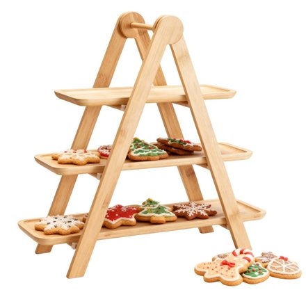 Etažér Excellent KO-784610520 servírovací 3 patra dřevěný (5)