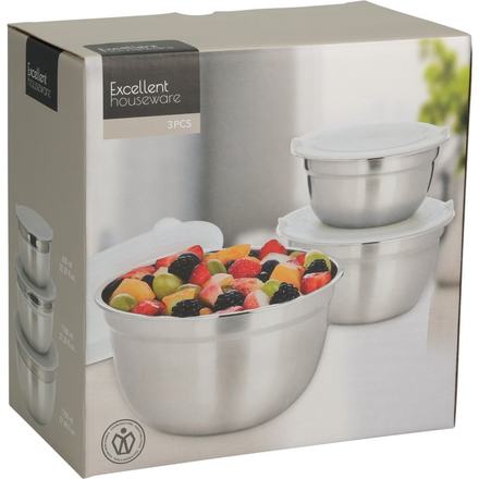 Sada misek Excellent KO-A15000020 Sada 3 ks nerezových misek (2)