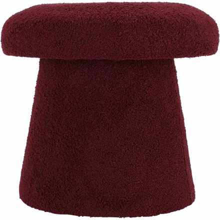 Taburet Homestyling KO-AAK400130 Taburet ve tvaru houby 43 cm burgundy