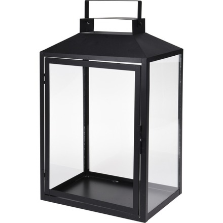 Lucerna Homestyling KO-HZ1952000 kovová sada 3 ks sklo 44+35+28cm