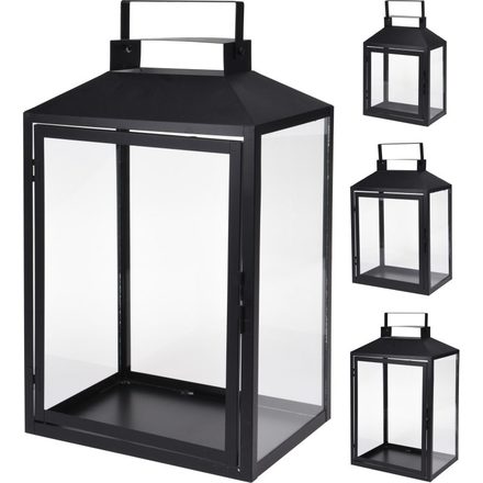 Lucerna Homestyling KO-HZ1952000 kovová sada 3 ks sklo 44+35+28cm (6)
