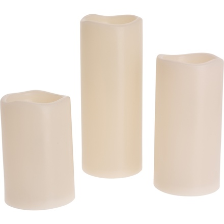 LED svíčka Homestyling KO-AX2100150 sada 3 ks s ovládáním