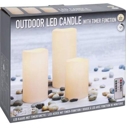 LED svíčka Homestyling KO-AX2100150 sada 3 ks s ovládáním (1)