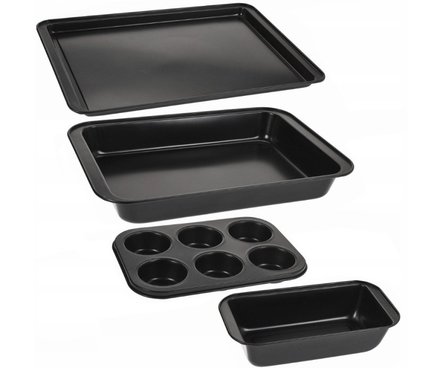 Plech na pečení La Cucina KO-170112490 Plech na pečení sada 4 ks ocel s nepřilnavým povrchem (1)