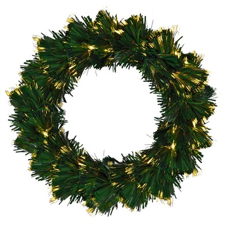 Vánoční věnec Homestyling KO-AFB000240 s LED osvětlením 50 cm
