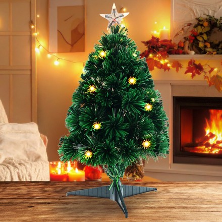 Vánoční stromeček Homestyling KO-AFB000220 s LED osvětlením 60 cm (1)