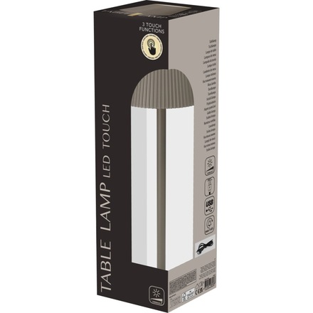 Stolní LED lampa Homestyling KO-ANC000730 36 cm taupe šedá (2)