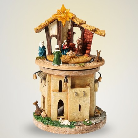 Vánoční dekorace Homestyling KO-ABL100030hvez Betlém 23 cm LED (2)