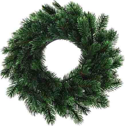 Vánoční věnec Homestyling KO-317910270zele Vánoční věnec na dveře či stůl 35 cm zelená