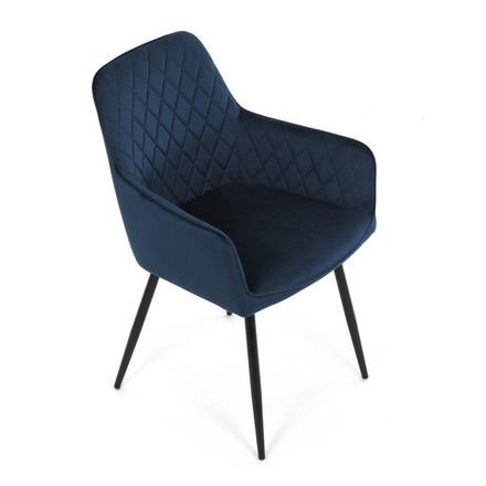 Moderní jídelní židle Autronic Jídelní židle, modrá, sametová látka, DCH-215 BLUE4 (9)