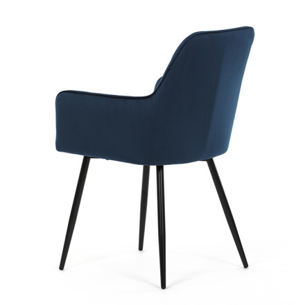 Moderní jídelní židle Autronic Jídelní židle, modrá, sametová látka, DCH-215 BLUE4 (4)