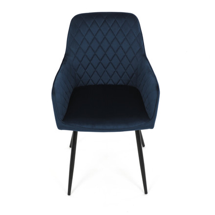 Moderní jídelní židle Autronic Jídelní židle, modrá, sametová látka, DCH-215 BLUE4 (6)