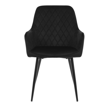 Moderní jídelní židle Autronic Jídelní židle, černá, sametová látka, DCH-215 BK4 (2)