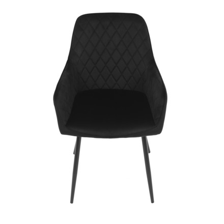 Moderní jídelní židle Autronic Jídelní židle, černá, sametová látka, DCH-215 BK4 (6)