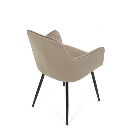 Moderní jídelní židle Autronic Jídelní židle, béžová, sametová látka, DCH-215 CAP4 (7)