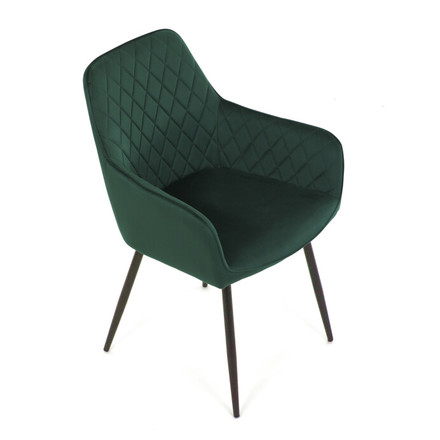 Moderní jídelní židle Autronic Jídelní židle, zelená, sametová látka, DCH-215 GRN4 (9)