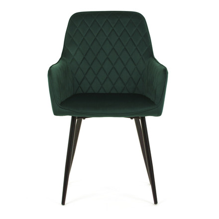Moderní jídelní židle Autronic Jídelní židle, zelená, sametová látka, DCH-215 GRN4 (2)