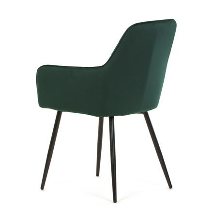 Moderní jídelní židle Autronic Jídelní židle, zelená, sametová látka, DCH-215 GRN4 (4)