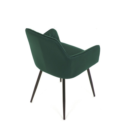 Moderní jídelní židle Autronic Jídelní židle, zelená, sametová látka, DCH-215 GRN4 (7)