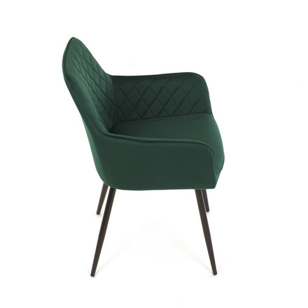 Moderní jídelní židle Autronic Jídelní židle, zelená, sametová látka, DCH-215 GRN4 (8)