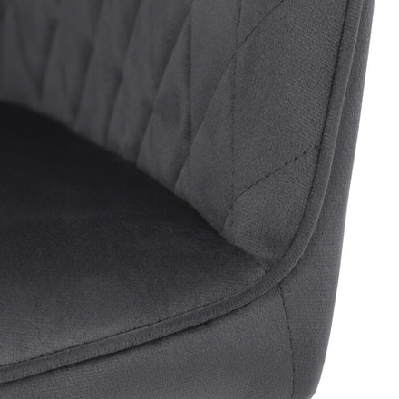Moderní jídelní židle Autronic Jídelní židle, šedá, sametová látka, DCH-215 GREY4 (11)