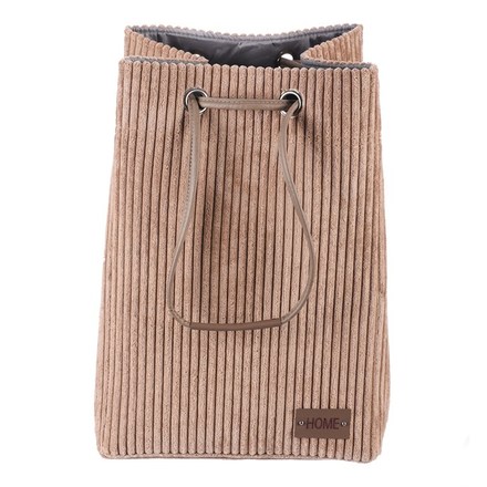 Koš na prádlo Autronic Koš prádelní - manšestr, stahovací, hnědý (DT3001 BRN) (1)