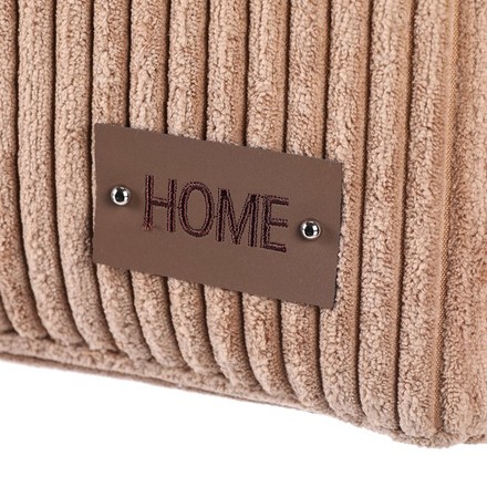 Koš na prádlo Autronic Koš prádelní - manšestr, stahovací, hnědý (DT3001 BRN) (6)