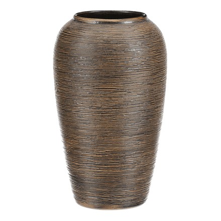 Váza keramická Autronic Váza keramická - zaoblená, 26 cm, hnědá (VZ9218)