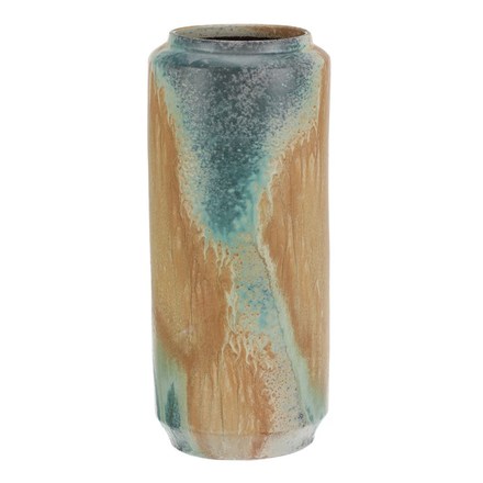 Váza keramická Autronic Váza keramická - rovná, 40 cm, béžovo-šedá (H2-276-L)