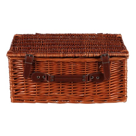 Koš piknikový Autronic Koš piknikový - s vybavením pro 4 osoby, proutěný, barva hnědá (PRN2019 BR) (8)