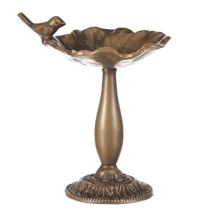 Krmítkopítko Autronic Krmítkopítko - kovový stojan, s ptáčkem, barva měděná (UM0954 COP) (4)