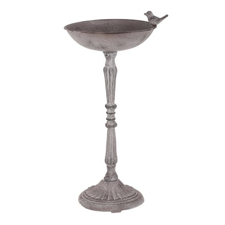 Krmítkopítko Autronic Krmítkopítko - kovový stojan, s ptáčkem, barva šedá (UM0951 GREY) (1)