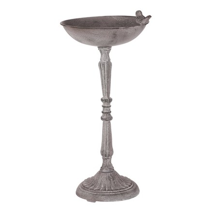 Krmítkopítko Autronic Krmítkopítko - kovový stojan, s ptáčkem, barva šedá (UM0951 GREY) (2)