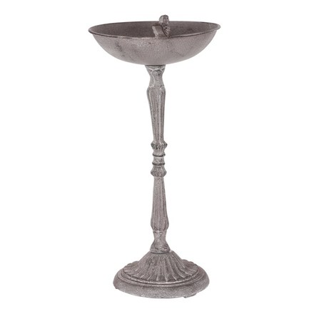 Krmítkopítko Autronic Krmítkopítko - kovový stojan, s ptáčkem, barva šedá (UM0951 GREY) (3)