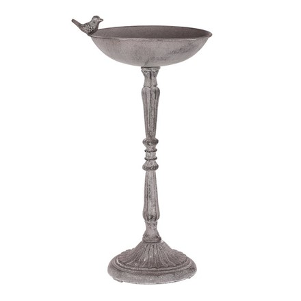 Krmítkopítko Autronic Krmítkopítko - kovový stojan, s ptáčkem, barva šedá (UM0951 GREY) (4)