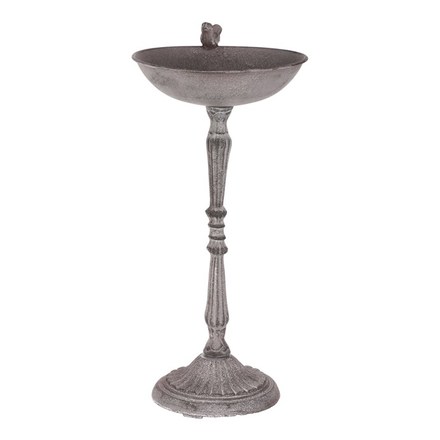 Krmítkopítko Autronic Krmítkopítko - kovový stojan, s ptáčkem, barva šedá (UM0951 GREY) (5)