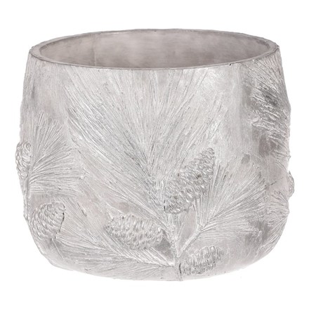 Obal na květiny Autronic Obal na květiny, motiv borovice, betonový. (BMO3588-L) (2)