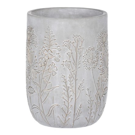 Obal na květiny Autronic Obal betonový - dekor lučního kvítí, zlatá barva (BMO3543) (1)