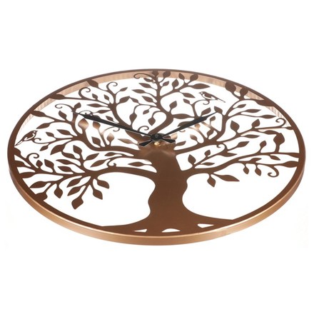 Nástěnné hodiny Autronic Hodiny nástěnné - pr. 60 cm, kovové, strom života (HA1737) (2)