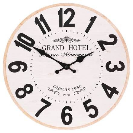 Nástěnné hodiny Autronic Hodiny nástěnné - pr. 34 cm, MDF, grand hotel (HA1719) (1)