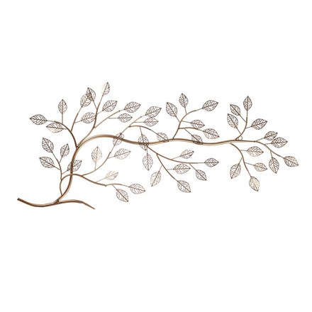 Nástěnná dekorace Autronic Nástěnná dekorace - strom kovový, zlatý (FA23-032)