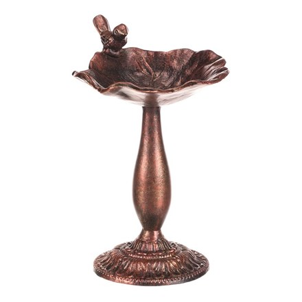 Krmítkopítko Autronic Krmítkopítko - kovový stojan, s ptáčkem, barva měděná-antik (UM0954 COP-ANT) (4)